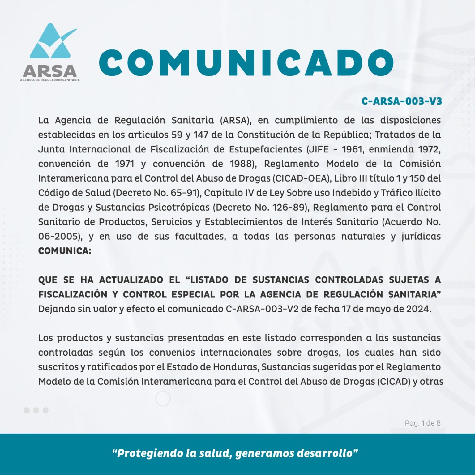 Comunicados – ARSA